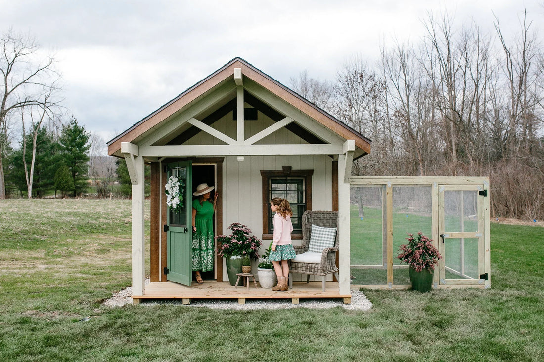 Luxury chicken coop enhancing backyard and providing flock safety