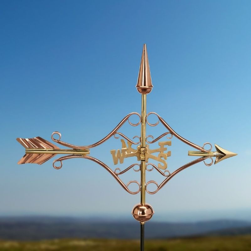 Cute Copper Arrow Weathervane