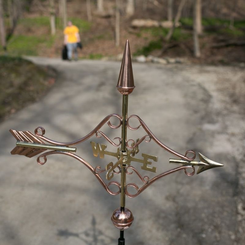 Cute Copper Arrow Weathervane