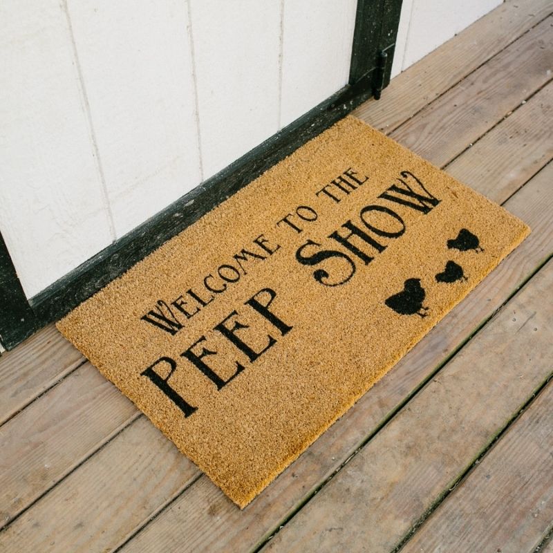 Welcome To The Peep Show Welcome Mat