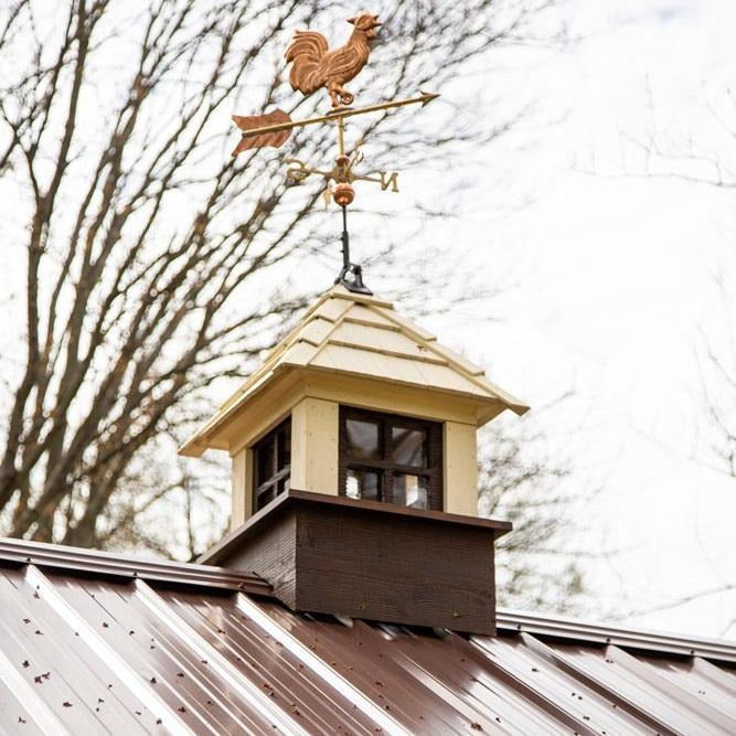 Cupola for Chicken Coop.  Metal Roof on Chicken Coop