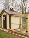 Classic Coop by Cutest Coops.  Chicken Coop for 20 chickens.  Customizable Chicken Coop.  Large Chicken Coop.  Amish Made Chicken Coop