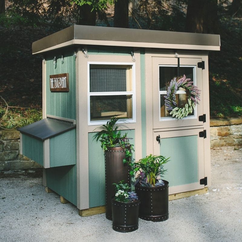 Modern Chicken Coop.  Urban Backyard Chicken Coop.  Cube Coop by Cutest Coops