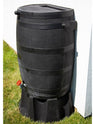 Earth Friendly Rain Barrel - Black w/ Flat-back