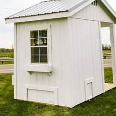Functional Chicken Coop.  Exterior of Chicken Coop.  Chateau Coop