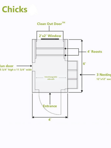 Classic Coop - 4'x6'