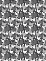 Chicken Coop Wallpaper - Cluck Cluck (Grey)