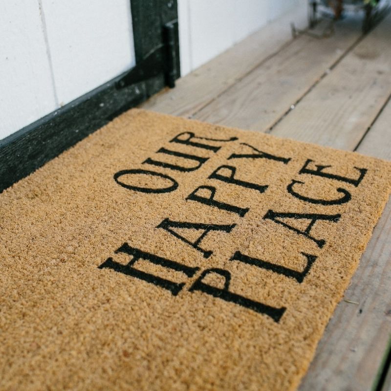 Our Happy Place Welcome Mat