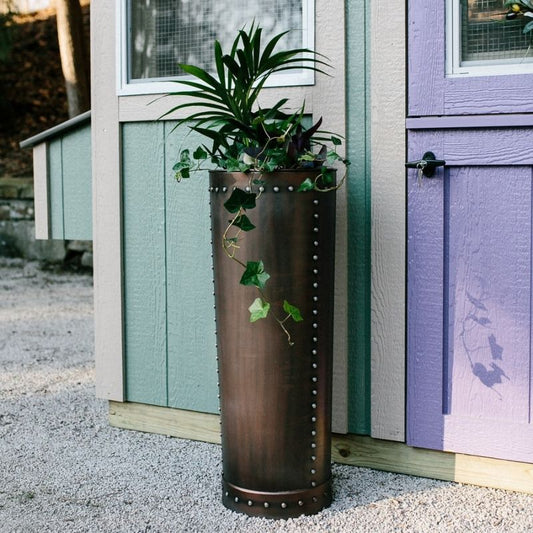 Tall Riveted Planter