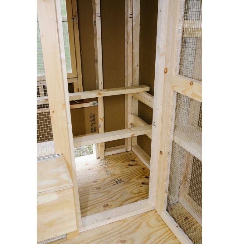 Chicken coop with storage.  Easy to Clean chicken coop.  Quality chicken coop