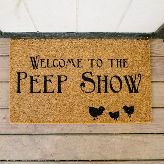 Welcome To The Peep Show Welcome Mat