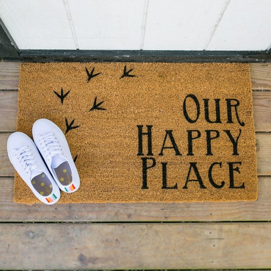 Our Happy Place Welcome Mat