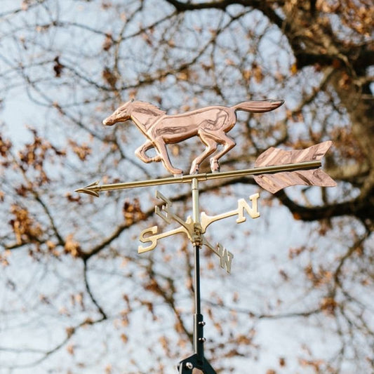 Cute Copper Horse Weathervane
