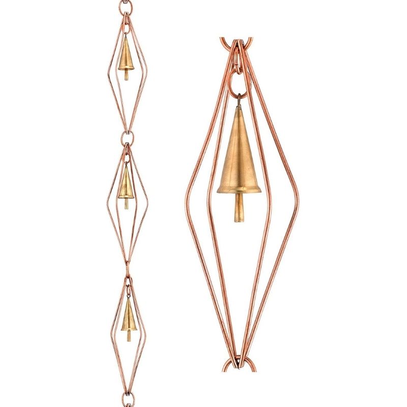 Cute Copper Bells Rain Chain