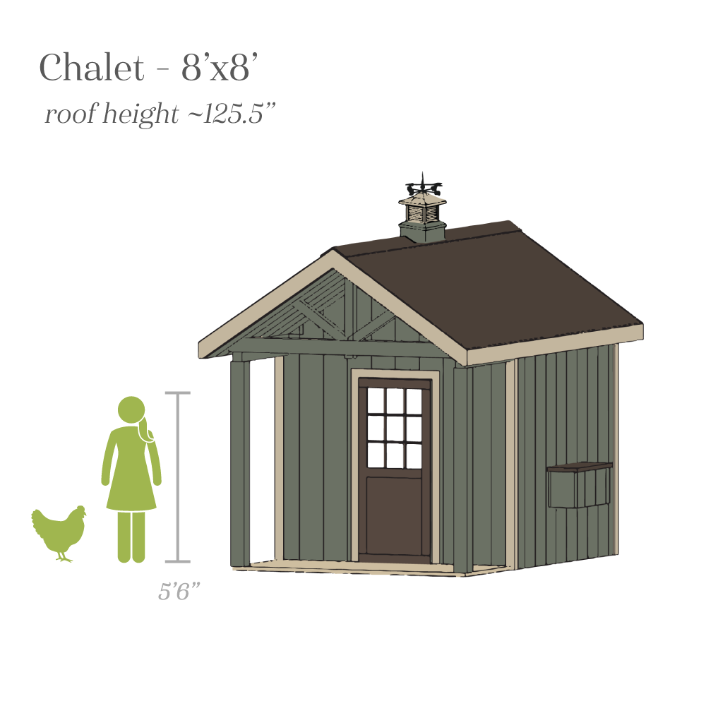 Chalet Coop - 8'x8'