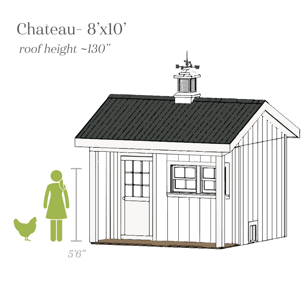 Chateau Coop - 8'x10' w/ Storage