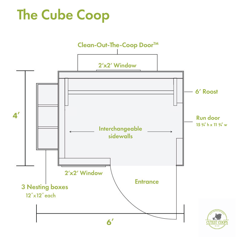 Cube Coop - 6'x4'