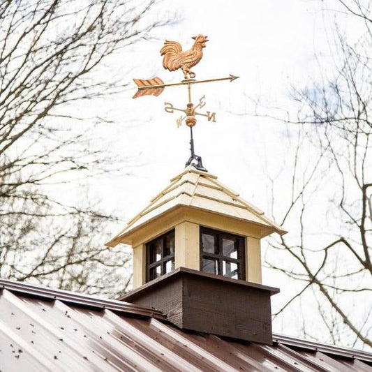 Cute Copper Rooster Weathervane