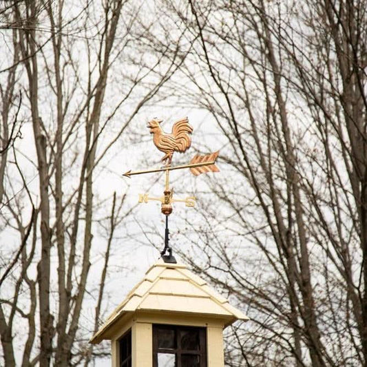 Cute Copper Rooster Weathervane